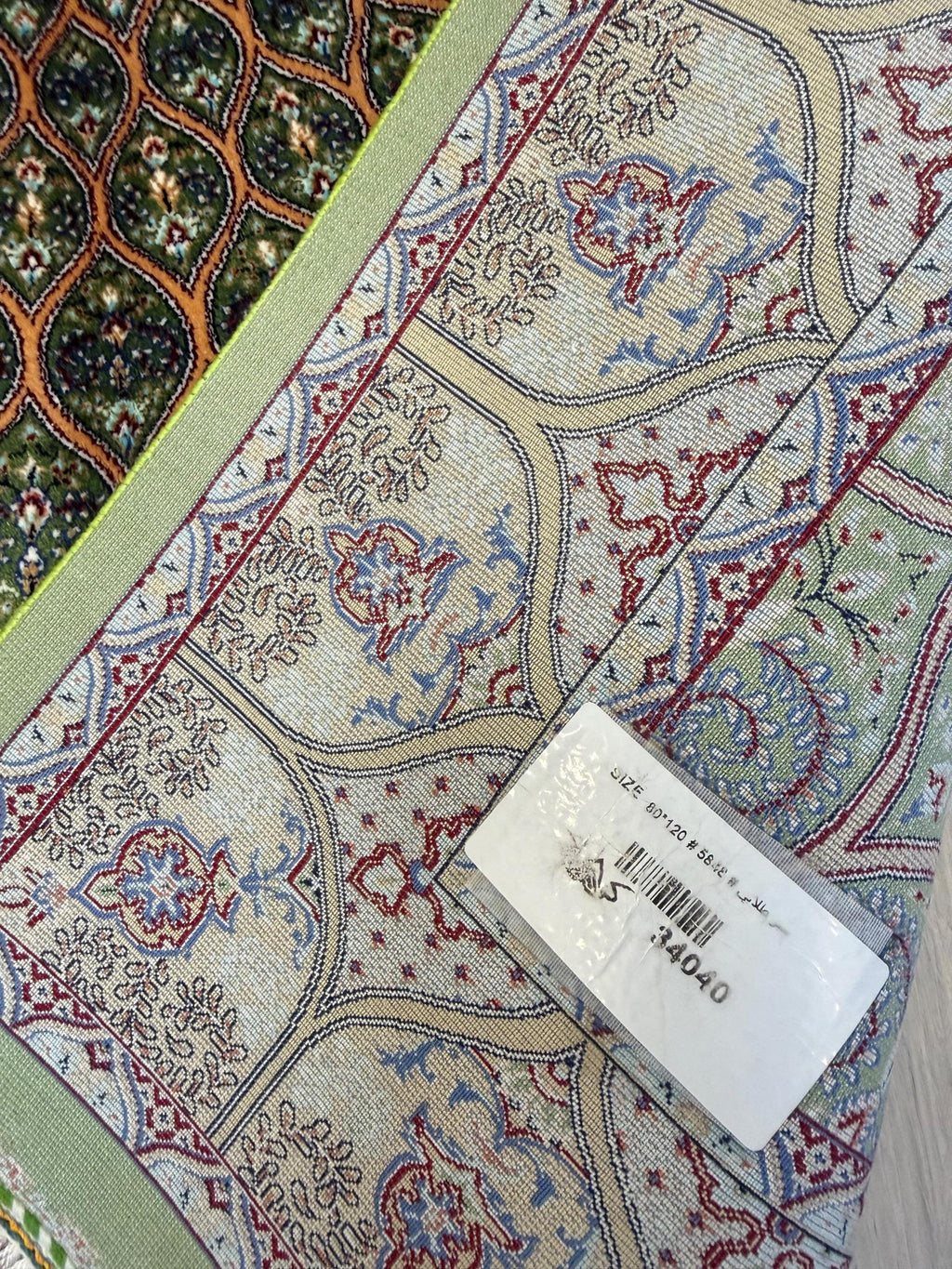 Luxury Persian Bamboo Silk Rug 80x120 cm – Robot-Woven & Hand-Knotted Edges