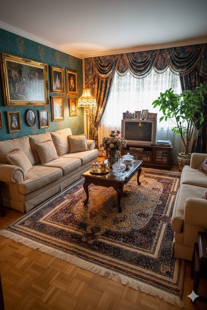 Luxury Persian Bamboo Silk Rug 150x225 cm – Robot-Woven & Hand-Knotted Edges