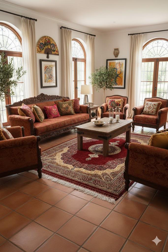 Luxury Persian Bamboo Silk Rug 120x180 cm – Robot-Woven & Hand-Knotted Edges