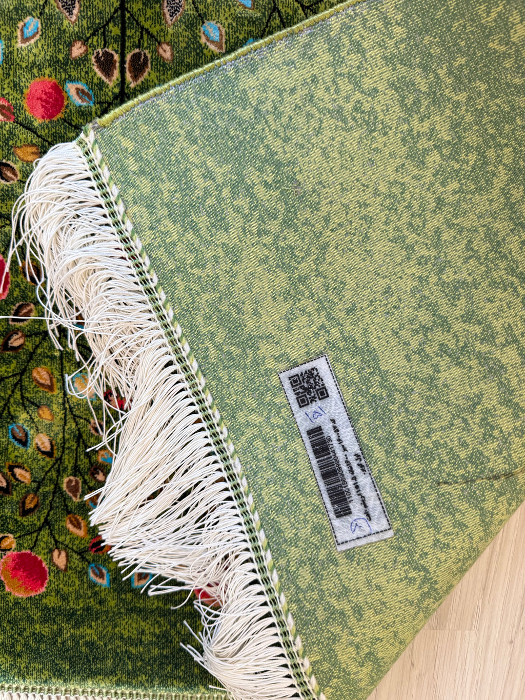 Luxury Persian Bamboo Silk Gabbeh Rug 100x150 cm – Robot-Woven & Hand-Knotted Edges