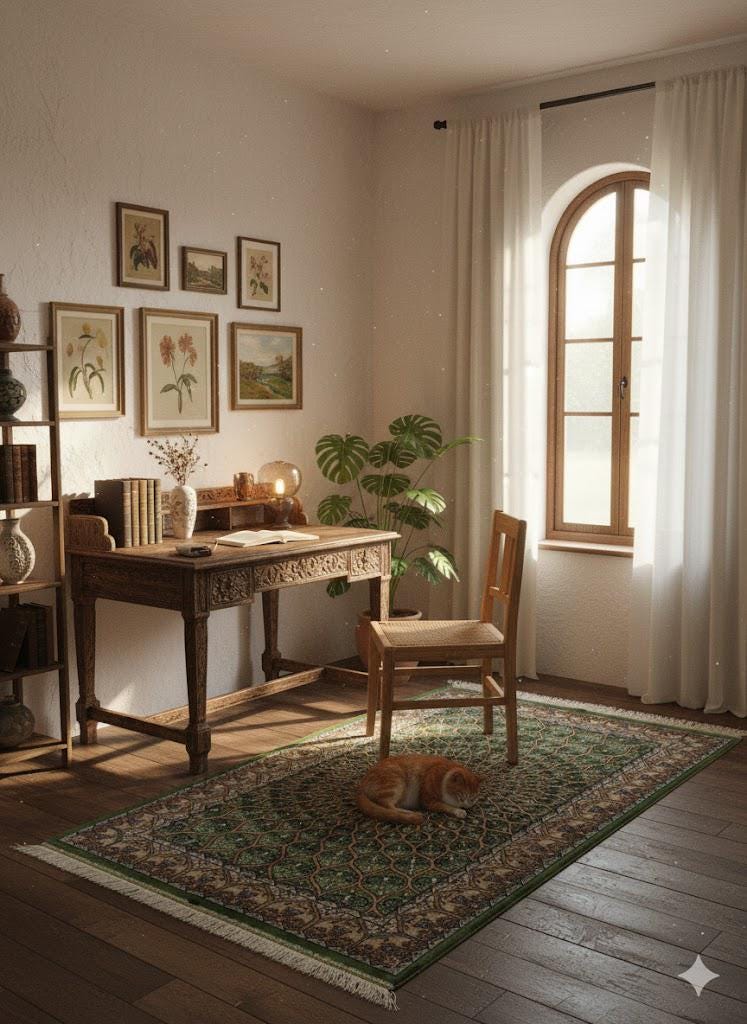 Luxury Persian Bamboo Silk Rug 80x120 cm – Robot-Woven & Hand-Knotted Edges