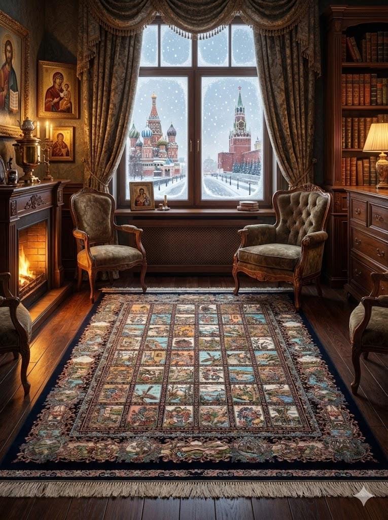 Luxury Persian Bamboo Silk Rug 100x150 cm – Robot-Woven & Hand-Knotted Edges