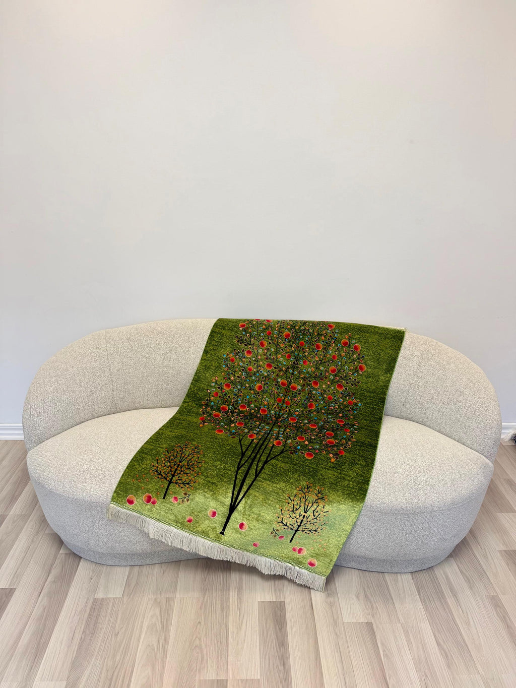 Luxury Persian Bamboo Silk Gabbeh Rug 100x150 cm – Robot-Woven & Hand-Knotted Edges